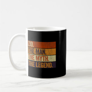 Zio The Man The Myth The Legend Funny Retro Father Coffee Mug