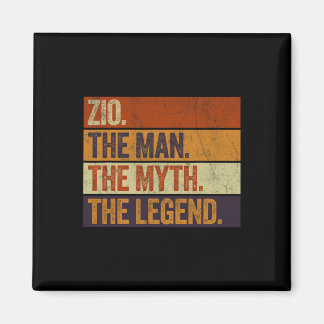 Zio The Man The Myth The Legend Funny Retro Father Magnet