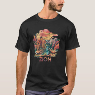 Zion Canyon Utah Adventure Great Outdoors Trek Nat T-Shirt