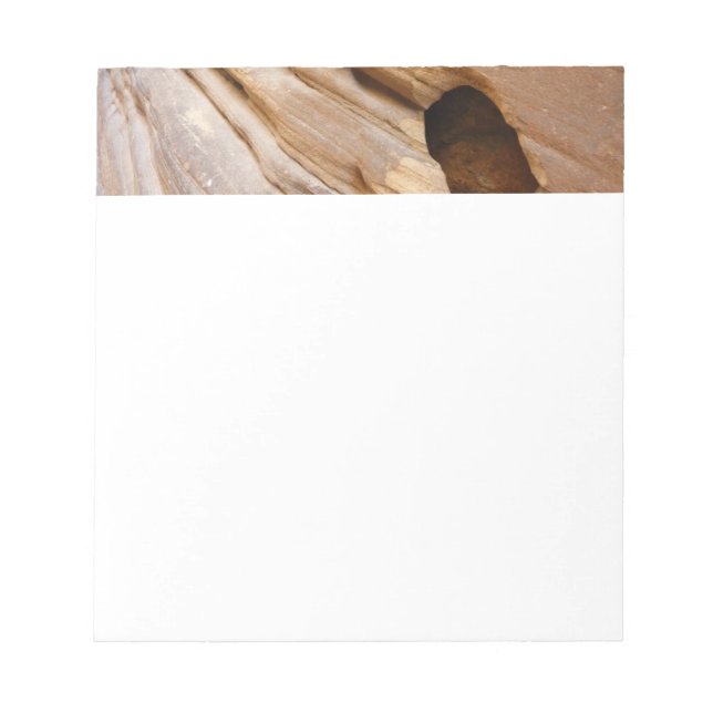 Zion Canyon Wall I Abstract Nature Photography Notepad (Front)
