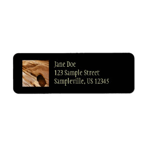 Zion Canyon Wall I Abstract Nature Photography Return Address Label