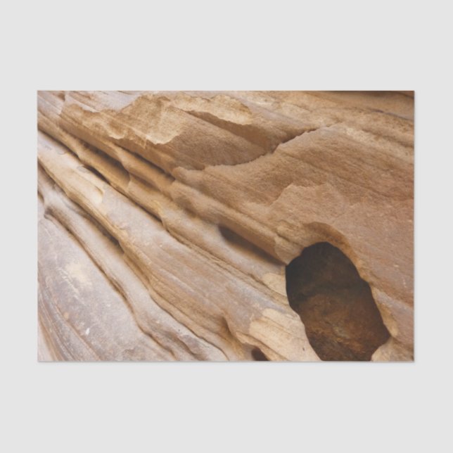Zion Canyon Wall I Abstract Nature Photography Tissue Paper (Front)