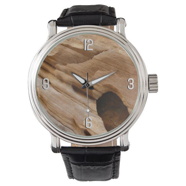 Zion Canyon Wall I Abstract Nature Photography Watch (Front)