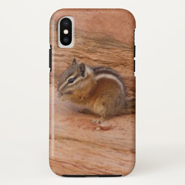 Zion Chipmunk on Red Rocks Case-Mate iPhone Case (Back)