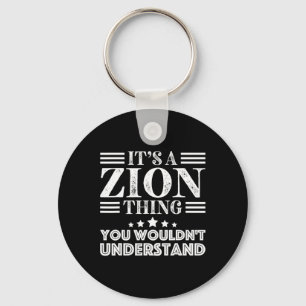 Zion First Name Personal Birthday Fathers Day Men Key Ring