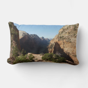 Zion from Angels Landing Trail Zion National Park Lumbar Cushion