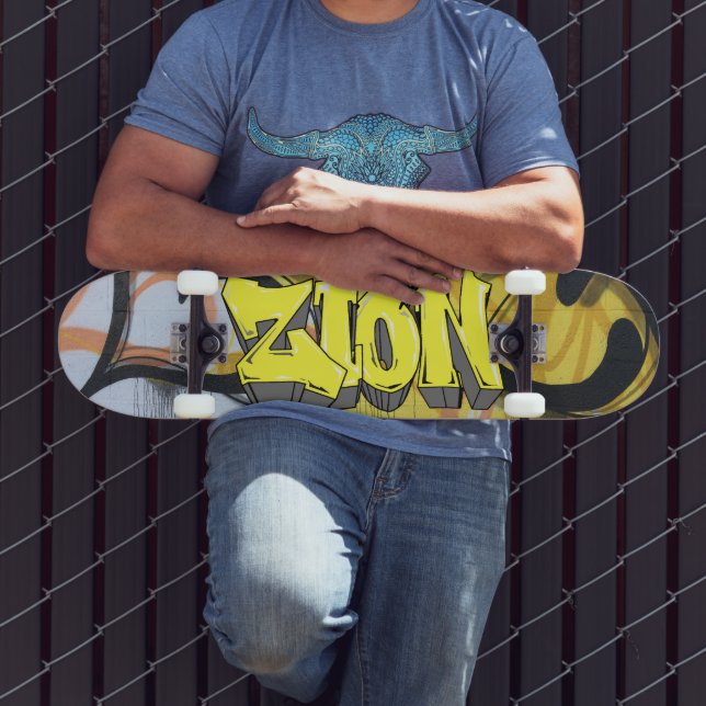 Zion Graffiti Custom Personalised Skateboard (Outdoor 3)