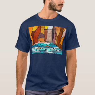 Zion Narrows Art T-Shirt
