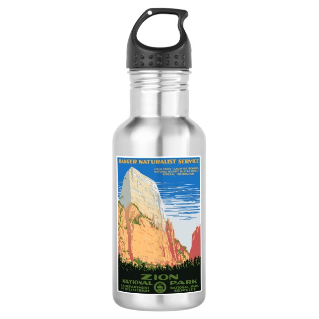 Zion National Park 532 Ml Water Bottle (Front)