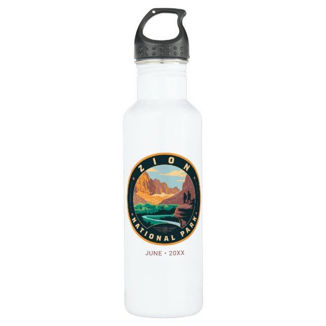 Zion National Park 710 Ml Water Bottle (Front)