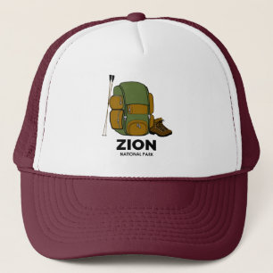 Zion National Park Backpack Trucker Hat