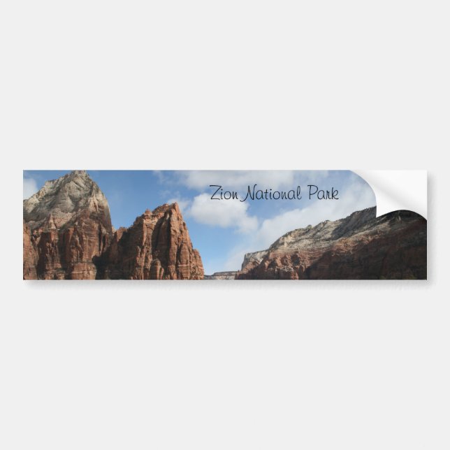 Zion National Park Bumper Sticker (Front)