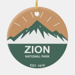 Zion National Park Ceramic Ornament