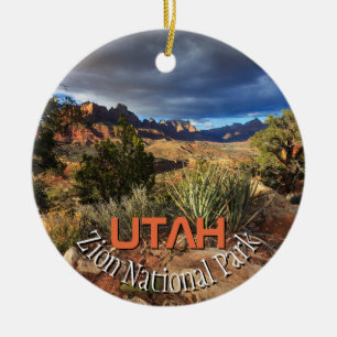 Zion National Park Ceramic Ornament