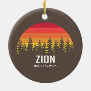 Zion National Park Ceramic Ornament