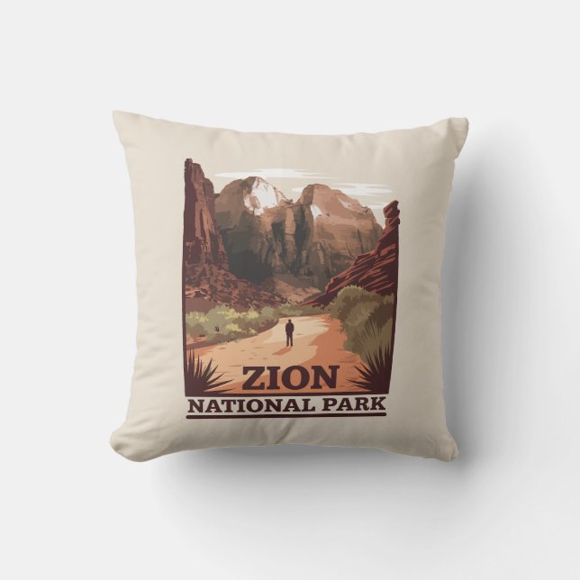 Zion National Park Cushion (Front)