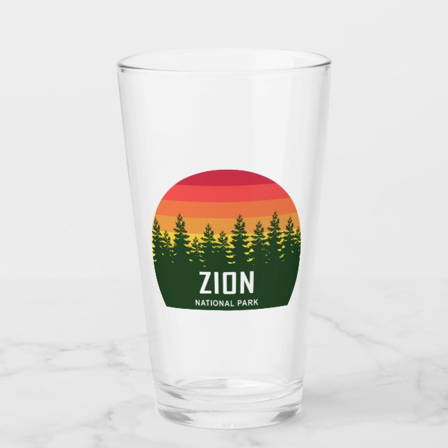 Zion National Park Glass (Front)