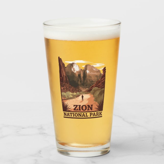 Zion National Park Glass (Front Filled)
