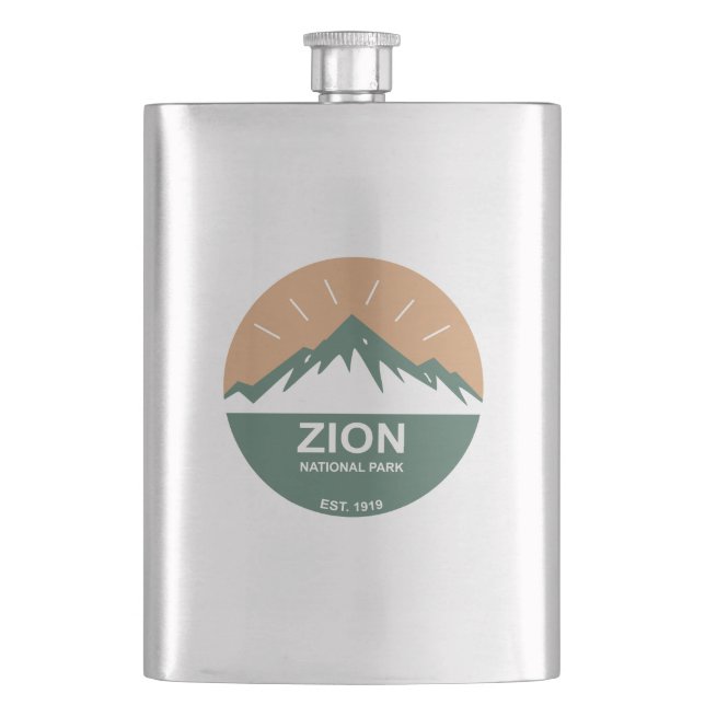 Zion National Park Hip Flask (Front)