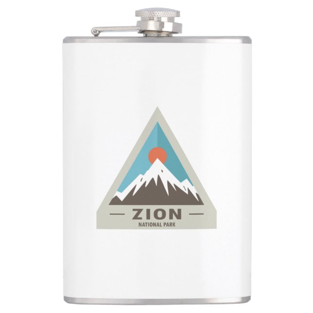 Zion National Park Hip Flask (Front)