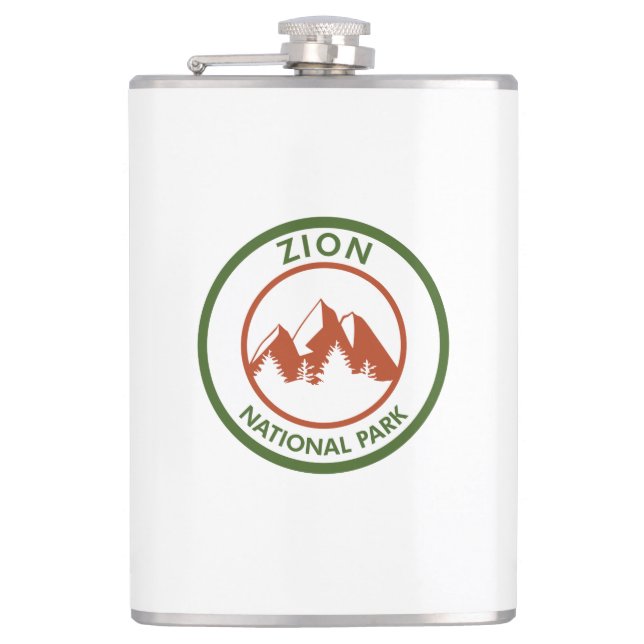 Zion National Park Hip Flask (Front)