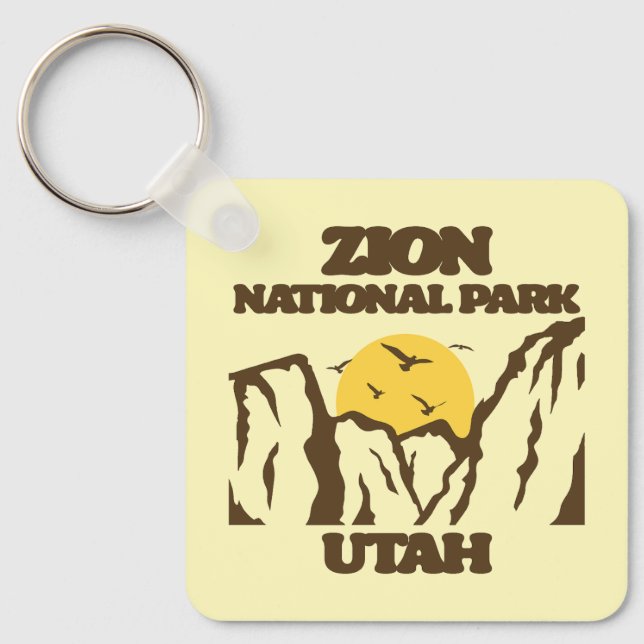 Zion National Park Key Ring (Front)