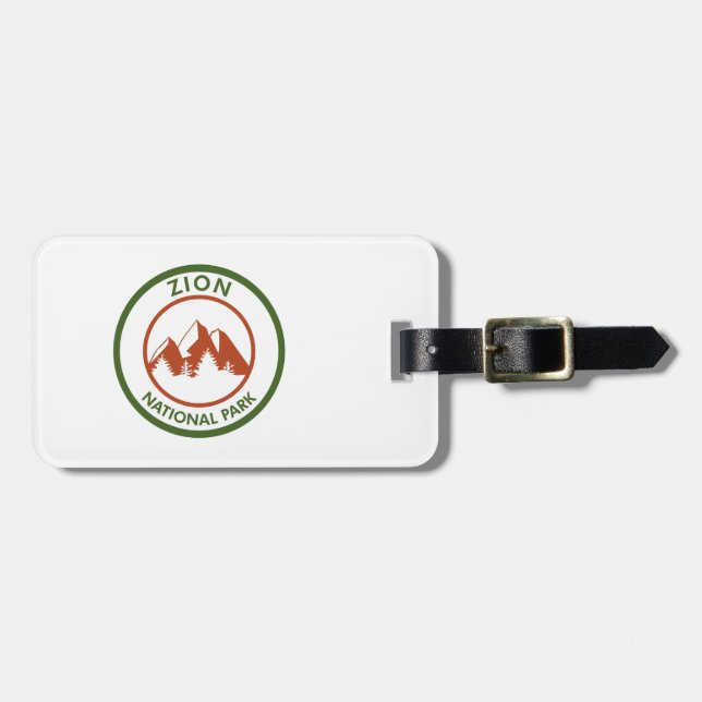 Zion National Park Luggage Tag (Front Horizontal)