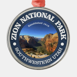 Zion National Park Metal Ornament
