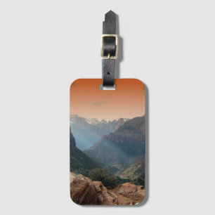 Zion National Park Mountains Landscape Luggage Tag