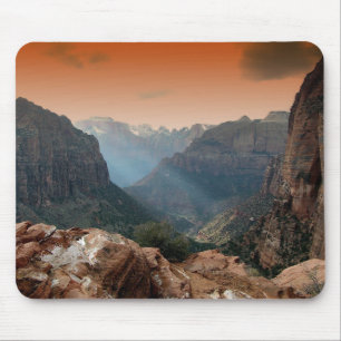 Zion National Park Mountains Landscape Mouse Pad