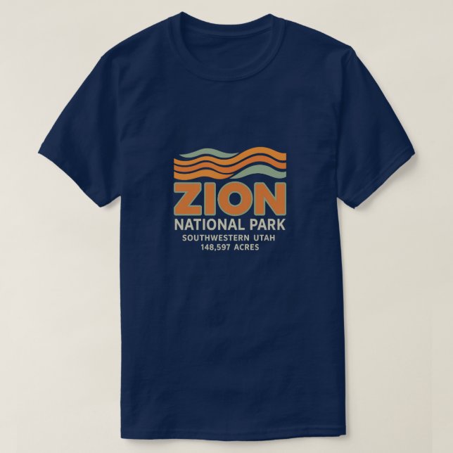 Zion National Park - Narrows & Angels Landing - 1 T-Shirt (Design Front)