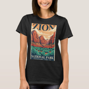 Zion National Park Outdoors Angels Landing Utah T-Shirt