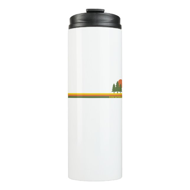 Zion National Park Pine Trees Sun Thermal Tumbler (Front)
