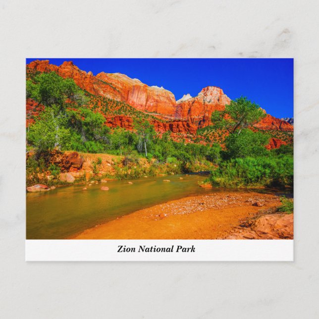 Zion National Park Postcard (Front)