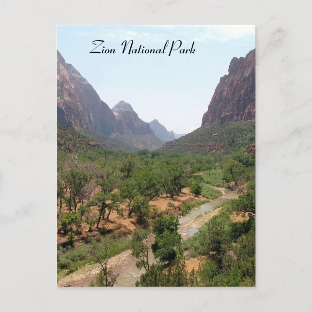 Zion National Park Postcard (Front)