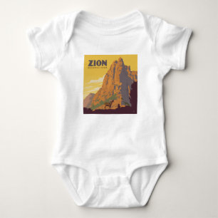 Zion National Park Ram Baby Bodysuit