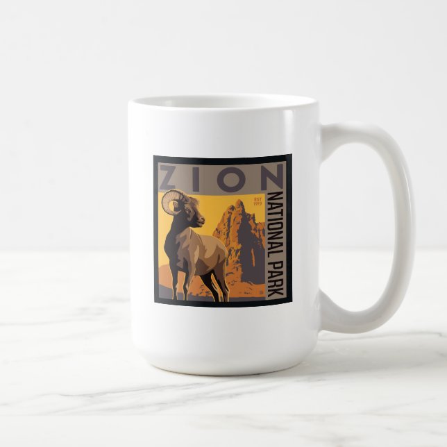 Zion National Park | Ram Coffee Mug (Right)