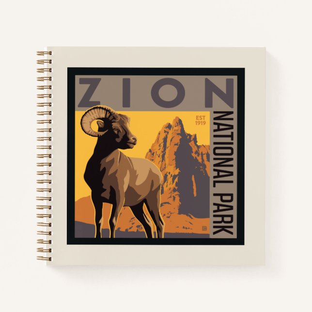 Zion National Park | Ram Notebook (Front)