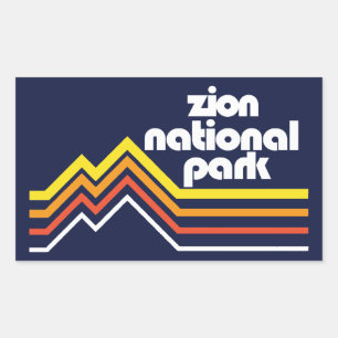 Zion National Park Rectangular Sticker