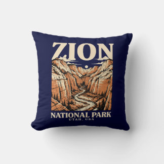 Zion National Park Red Cliffs Cushion