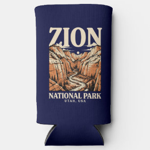 Zion National Park Red Cliffs Seltzer Can Cooler