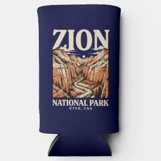 Zion National Park Red Cliffs Seltzer Can Cooler