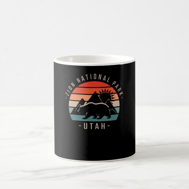 Zion National Park Retro Coffee Mug (Center)