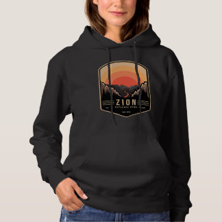Zion National Park Retro Vintage Hoodie