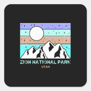 Zion National Park Square Sticker
