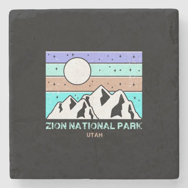 Zion National Park Stone Coaster (Front)