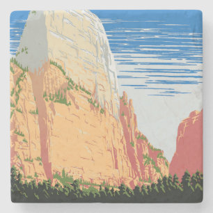 Zion National Park Stone Coaster