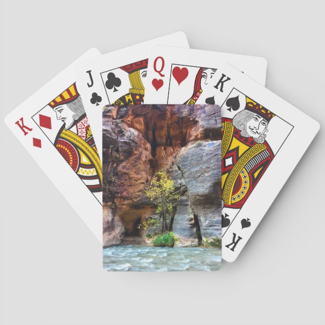 Zion National Park The Narrows Playing Cards (Back)