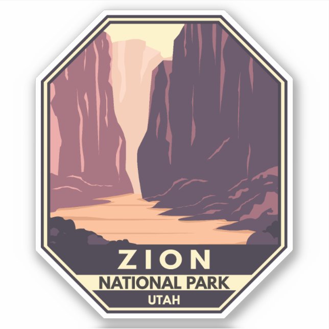 Zion National Park The Narrows Retro (Front)