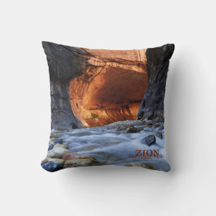 Zion National Park, The Narrows, Throw Pillow